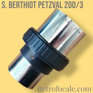 Som Berthiot Petzval 200/3 iris modded 4x5