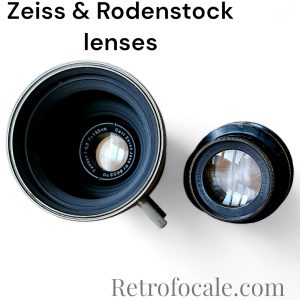 Zeiss Tessar 13.5cm F/6.3 et Rodenstock Eurynar  18cm F/6.8