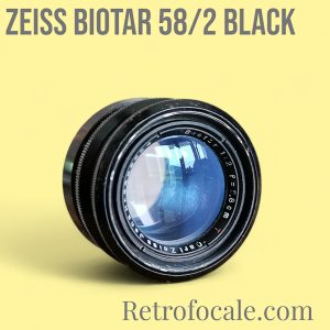 Zeiss Biotar 58mm F/2 black