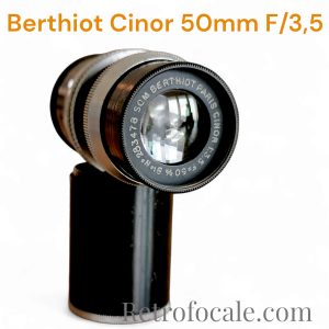 Som Berthiot Cinor 50mm F/3.5 early Black